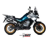 TERMINALE MIVV SPEED EDGE ACCIAIO INOX NERO CF MOTO 800 MT 2022-2024