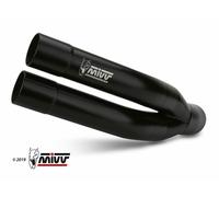 TERMINALE MIVV SPORT DOUBLE GUN ACCIAIO NERO PER BENELLI 502 C 2019-2024