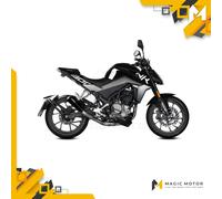 Terminale MIVV X-M1 per CFMoto 300Nk 21-24 Inox nero CF.007.LC4B