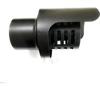 Terminale Nero Inox Innesto M Maschio Cappello Fumaiolo Terminale Pellet (D80Mm)