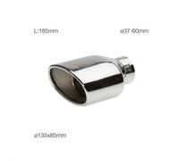 Terminale scarico universale inox singolo 37-60mm TRX/74