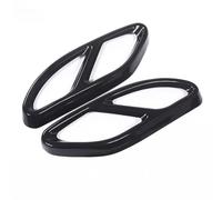Terminale Parti Telaio Finiture 1 Paio Di Copri Tubo Di Scarico Posteriore Per Auto Cornice Per Gola Posteriore Compatibile Con Benz Per Classe B W246 2015 2016 2017 2018 2019(Black)