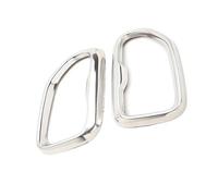 Terminale Parti Telaio Finiture 2 Pezzi Di Copertura Del Tubo Di Scarico Posteriore Dell'auto, Rivestimento Della Gola Della Coda Compatibile Con X3 G01 X4 G02 2018 2019 2020 2021 2022(White)