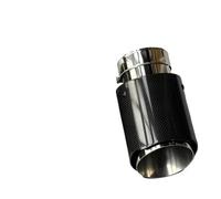 Terminale Per BMW M2 M3 M335I Universale 1 Pezzo Singolo Punte Scarico Per Auto Tubo D'argento Lucido Vera Silenziatore Coda Del Tubo Terminale di Scarico(ID 70MM-OD 76MM)