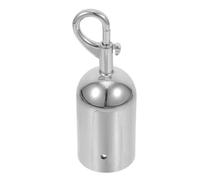 Terminale per Corda con Gancio, Fermacorda in Acciaio Inox Rosso | Finitura Vellutata Argento, Meccanismo Fermo, per Estremità e Anello del Supporto, Uso Teatro e Galleria