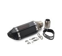 Terminale Per MP3 500 Per PIAGGIO BEVERLY 300 BYQ 100T Per Medley Liberty 150 125 35-51mm Moto Scooter ATV Silenziatore Di Scarico Tubo Fuga Moto(Titanium)