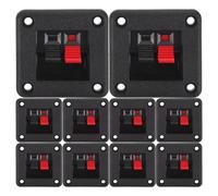 Terminale per scatola altoparlante da 12 pezzi: piastre per terminali per