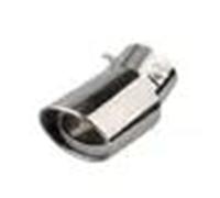 Terminale Per VW Per Tiguan 2009-2017 Per Sharan 2012-2019 Terminale Scarico Automatico Tubo Copertura Acciaio Inossidabile Griglia Marmitta Auto Tubo Scarico(Silver curved)