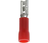 Terminale piatto pre-isolato femmina non rinforzato, 2,8 mm x 0,5 mm, 0,3-1,5 mm2, confezione da 35