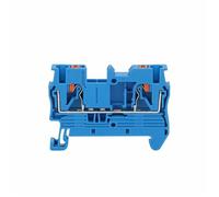 Terminale plug-in PT-2.5 2,5 mm², connettore elettrico per cavo, morsettiera per guida DIN, 10 pezzi(PT2.5-blue)