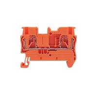 Terminale plug-in PT-2.5 2,5 mm², connettore elettrico per cavo, morsettiera per guida DIN, 10 pezzi(PT2.5-arancione)