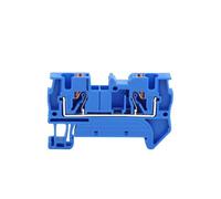 Terminale plug-in PT4 PT-4 4mm², connettore cavo, morsettiera senza viti per guida DIN, 10 pezzi(PT4 BLUE)