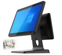 Terminale POS a doppio schermo per negozi al dettaglio | Windows 10, schermo touch da 15,6"" + 11,6"" per piccole imprese sistemas POS per registratore di cassa per ristoranti