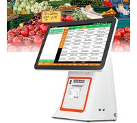 Terminale POS per Vendita al Dettaglio e ristoranti per Piccole Imprese, Stampante Termica, registratore di Cassa con Win 10 PRO, Tutto in Uno Smart Touch Screen Cash
