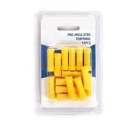 Terminale pre-isolato BV5.5 giallo (15 pz/blister) ideale per connessioni sicure ed efficienti. Perfetto per progetti elettrici, garantendo durata e giunzioni affidabili.