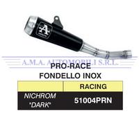 Terminale Pro-Race nichrom "Dark" Yamaha MT 125 Anni: 2021 2022