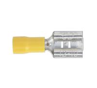 A Pressione Terminale 9.5mm Femmina Giallo Confezione Di 100 - Sealey YT14 Nuovo