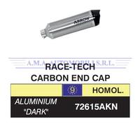 SILENZIATORE RACE TECH ARROW ALLUMINIO DARK PER BMW G 650 GS 2011-2016