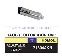 Terminale Race-Tech alluminio Dark con fondello carby Honda CB 500 X 2015 2016