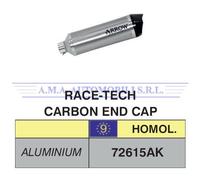 Terminale Race-Tech alluminio fondello carby BMW G 650 GS Sertao 2012 2013 2014
