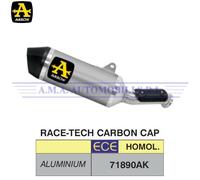 Terminale Race-Tech alluminio fondello carby KTM 890 Duke R 2020 2021 2022 2023