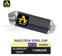 71846AON - Terminale Scarico Arrow Race-Tech Alluminio Dark Suzuki SV 650 2016