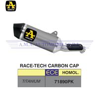 Terminale Race-Tech titanio fondello carby KTM 890 Duke R 2020 2021 2022 2023
