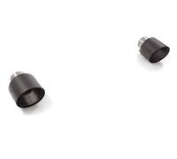 Doppi Terminali inox Ragazzon rotondo 2 /118 mm Carbon Shot Stelvio