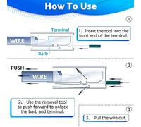 Terminale Rimozione Strumento Kit 139 Pezzi Depinning Connettore Elettrico Perno