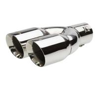 Simoni Racing Terminale Doppio Scarico in Acciaio Inox tondo e Inclinato