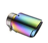 Terminale Scarico 1 Pezzo Auto In Acciaio Inox Silenziatore Punta Scarico Universale Dritto Multicolore Decorazione Tubo Scarico Silenziatori Tubo Coda Scarico(63mm-89mm)