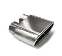 Terminale Scarico 1 Pezzo Doppio Terminale Scarico Interno 304 Acciaio Inossidabile Tubo Scarico Punte Silenziatore Quadrato Universale Ugello Da 60 Mm Tubo Coda Scarico
