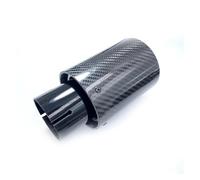 Terminale Scarico 1 Pezzo In Fibra Carbonio Lucido Nero Posteriore Terminale Scarico Marmitta Per BMW Per M Per Punte Marmitta Serie Punta TuboScarico(IN 51MM-OUT 80MM)