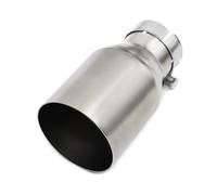 Terminale Scarico 1 pezzo scarico universale in acciaio inossidabile 304 terminale scarico auto singolo dritto punte scarico auto messa a punto Tubo Giunzione Auto(63-101MM)
