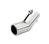 Terminale Scarico 1 Pezzo Tubi Di Scarico Per Auto Tubi Doppi In Acciaio Inossidabile Tubi Di Scarico Punte Marmitta Per VW Per Golf 4 Per Bora Per Jetta Tubo CodaScarico(Silver)