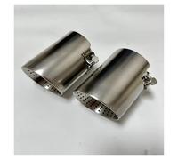 Terminale Scarico 1 Pezzo Ugello Scarico Auto Acciaio Inossidabile Opaco Lunghezza 120 Mm Silenziatore Per Auto Interno Grande Diametro 101 Mm 114 Mm Tubo Coda Scarico(60mm-101mm)