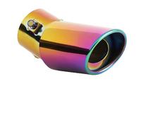 Terminale Scarico 1 pezzo Universale Auto Esterno Silenziatore Punta Marmitta Scarico Per Auto Tubo Rotondo In Acciaio Inossidabile Tubo Scarico Automatico Cromato Punta Terminali(Type J)