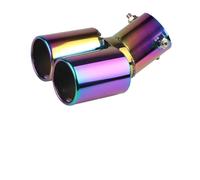 Terminale Scarico 1 pezzo Universale Auto Esterno Silenziatore Punta Marmitta Scarico Per Auto Tubo Rotondo In Acciaio Inossidabile Tubo Scarico Automatico Cromato Punta Terminali(Type D)