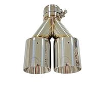 Terminale Scarico 1 Pz. Modifica Del Tubo Di Scarico 4 Uscite Doppia Uscita Personalizzata A Forma Y Calibro Grande Auto Tubo Scarico(63mm-89mm)