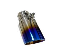Terminale Scarico 1 Pz. Silenziatore Per Tubo Di Scarico Auto Gola Posteriore In Acciaio Inox Con Nido Vespe Blu Grande Diametro Bocca A Tromba Auto Tubo Scarico(63mm-114mm)