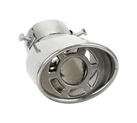 Terminale Scarico 1 Pz. Terminale Di Scarico Rotondo In Acciaio Inox Per Auto Marmitta Di Scarico Universale Terminale Di Scarico