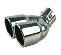 Terminale Scarico 1 Pz Universale Auto Terminale Scarico Posteriore A Doppia Canna Terminale Scarico Marmitta Uscita In Acciaio Inossidabile Terminale Di Scarico(4)