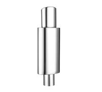 Terminale Scarico 1PC In Acciaio 51 57 63 Millimetri Blu Argento Scarico Silenziatori Auto Sportive Suono Auto Tubo Scarico Marmitta Coda Universale Ovale Terminali(Straight silver 51MM)