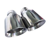 Terminale scarico 1PCS Ingresso 48MM 51MM 54MM 57MM 60MM 63MM 66MM 70MM 73MM 76MM Universale In Acciaio Inox Punta Di Scarico Marmitta Tubo Tubo Scarico (Color : 63MM IN 76MM OUT)