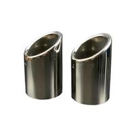 Terminale Scarico 2 Pezzi In Acciaio Inox Per Auto Tubo Di Scarico Marmitta Copertura Coda Gola Per Ford Per KUGA 2013 2014 2015 2016 2017 2018 2019 Punta TuboScarico(Silver)
