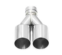 Terminale Scarico 2 Pz/lotto Quad Punta Di Scarico ID63mm Ingresso Taglio Inclinato 76mm 89mm 101mm Uscita Silenziatore Tubo Di Scarico Ugello In Acciaio Inox Marmitta Scarico(ID60MMOD101MM)