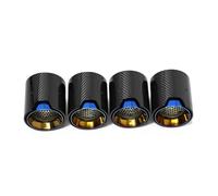 Terminale Scarico 4 Pezzi Da 70 Mm Con Ugello In Fibra Di Carbonio Opaco Per Scarico Auto Per BMW M2 F8 M3 F80 M4 F82 M5 F10 M6 F12(Carbon Fiber C)