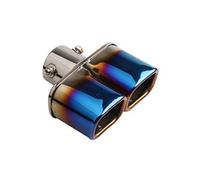 Terminale Scarico 63mm Auto Doppio Terminale Scarico Terminale Scarico Posteriore Doppia Canna Tubo Scarico Marmitta Uscita Acciaio Inox Tubo CodaScarico(C)