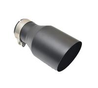 Terminale Scarico Accessori auto in acciaio inossidabile, punta silenziatore, tubo scarico, ugello universale f10 per Golf, nero opaco Ubo Di Scarico(51-89MM)