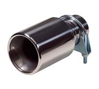 Terminale scarico acciaio inox Rotondo 89mm L178mm 40-58mm